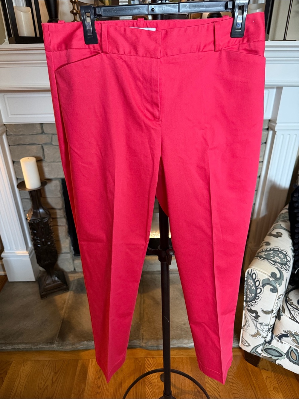 Liz Claiborne Hot Pink Cropped Tailored Pants